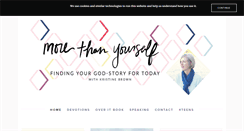 Desktop Screenshot of morethanyourself.com